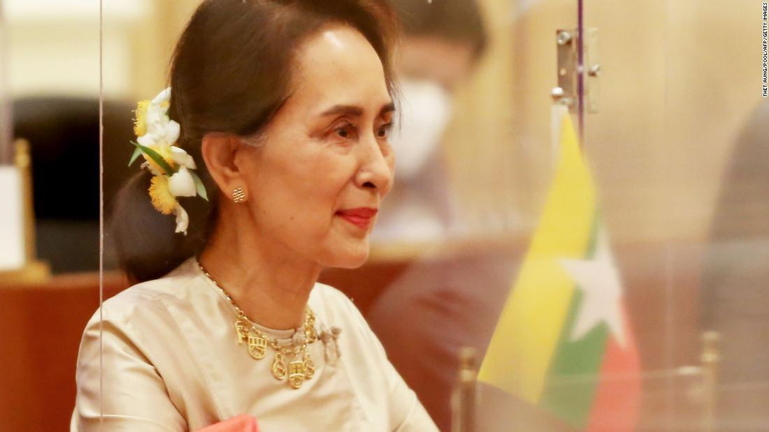 国民民主連盟(NLD)のアウンサンスーチー国家顧問=2020年9月/Thet Aung/Pool/AFP/Getty Images