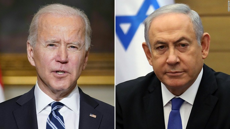 バイデン米大統領がイスラエルのネタニヤフ首相と電話会談したことがわかった/Getty Images
