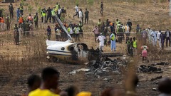 ナイジェリア軍機が墜落、搭乗の７人全員死亡　空軍発表