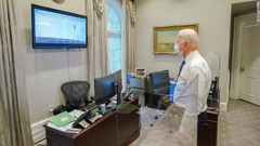 パーサビアランスの報道をホワイトハウスから見守るバイデン大統領