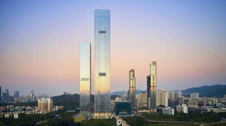２０２０年に竣工したビルでは５番目の高さを誇る「深業上城」/Courtesy of Dave Burk