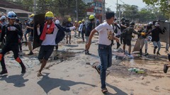 ミャンマー、市街の流血止まず　国連は「人道に対する罪」懸念