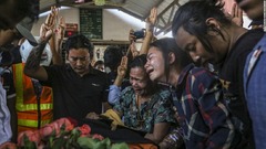 ミャンマー抗議デモで３８人死亡　中国系工場で火災、一部に戒厳令も
