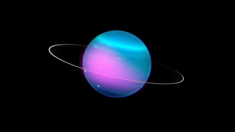 衛星画像の分析により、天王星からＸ線が放射されていることが分かった/NASA