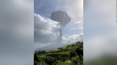 カリブ海の島国で噴火、２度目も負傷者の報告なし
