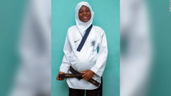 妊娠８カ月の女性、テコンドーで金メダル　ナイジェリア