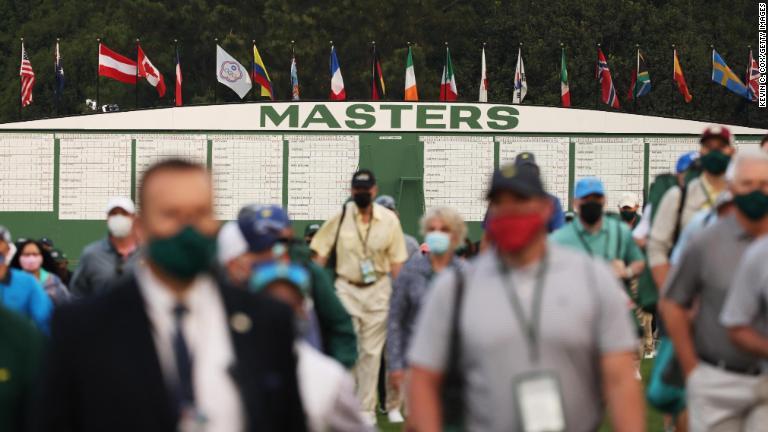 マスターズに観客のコース入場が許されたのはこの2年で初めて/Kevin C. Cox/Getty Images