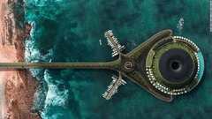 エコな海上ホテルの建設案、発電や雨水活用も　カタール