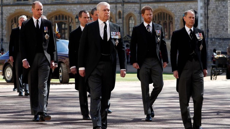 葬儀には王室メンバーらが参列した/Alastair Grant/WPA Pool/Getty Images
