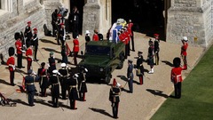 故フィリップ殿下の葬儀、しめやかに　王室メンバーら３０人が参列