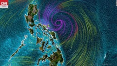 猛烈な台風２号、フィリピンの東を北上