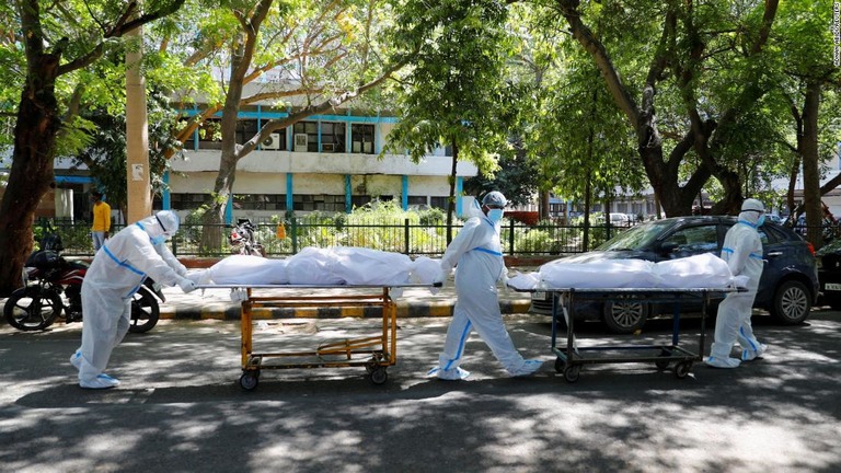 新型コロナウイルスの第２波がインドで猛威を振るっている＝４月２５日、ニューデリー/Adnan Abidi/Reuters