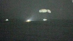 ２日午前３時前にメキシコ湾に着水したカプセル