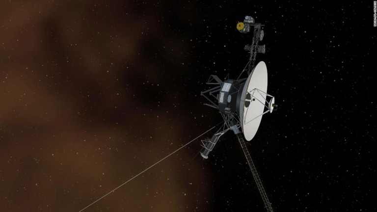 ボイジャー１号が星間空間に入る様子のイメージ画/NASA/JPL-Caltech