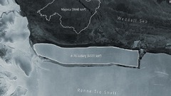 世界最大の氷山、南極大陸から分離　マンハッタンの８０倍