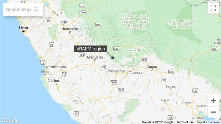 ペルーの首都リマ南東部にある「ＶＲＡＥＭ」と呼ばれる地域で左翼ゲリラによって１６人が殺害された/google