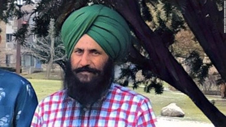 矯正施設の職員に無理やりひげをそられたというシーク教徒のスルジット・シン受刑者/Courtesy Harmeet Singh/Sikh Coalition