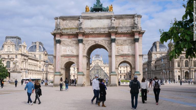 フランスは６月９日から国外からの観光客の受け入れを再開した/Thierry Thorel/NurPhoto/Getty Images