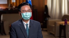 台湾の外交部長、中国との軍事衝突に「備えが必要」　CNN EXCLUSIVE