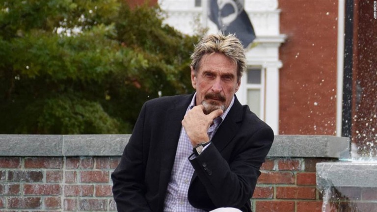 マカフィー被告の妻が、夫の死は自殺によるものではないとの見解を表明した/John McAfee