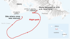 ボーイング７３７貨物機が緊急着水、エンジントラブルか　米ホノルル沖