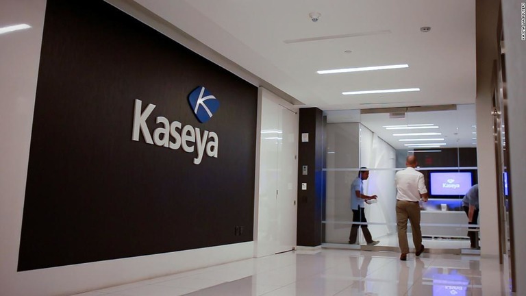 ソフトウェアメーカーの米カセヤがランサムウェア（身代金ウイルス）を使ったサイバー攻撃を受け身代金を要求されている/Kaseya via Reuters 