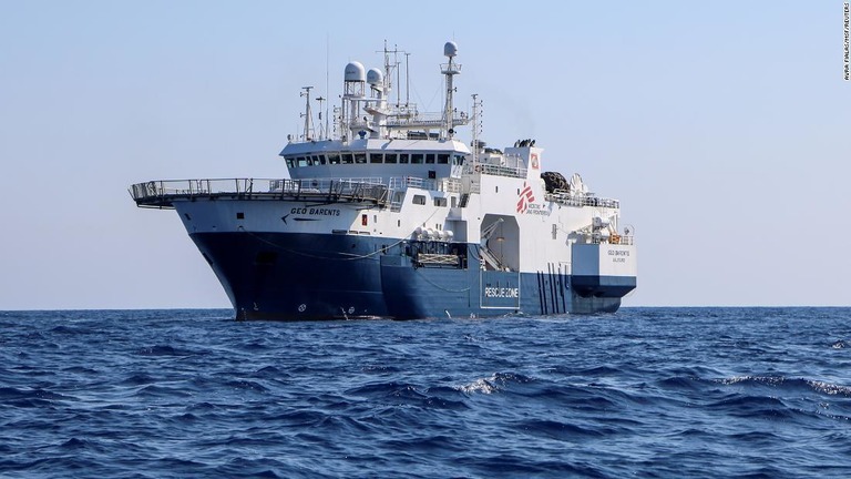 捜索救助船「ジオバレンツ」がイタリア当局に差し押さえられた/ Avra Fialas/MSF/Reuters