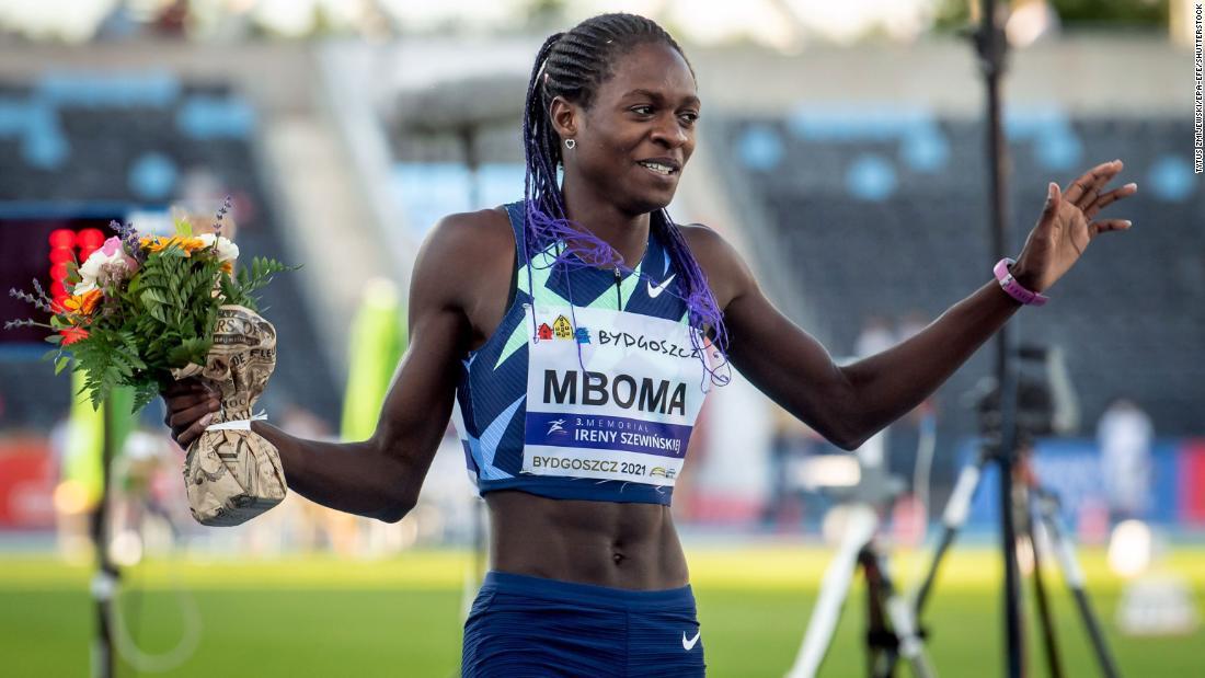 ナミビアのクリスティン・エムボマ選手。テストステロン値が基準を超えたため、東京五輪の400メートルに出場できないことがわかった/Tytus Zmijewski/EPA-EFE/Shutterstock