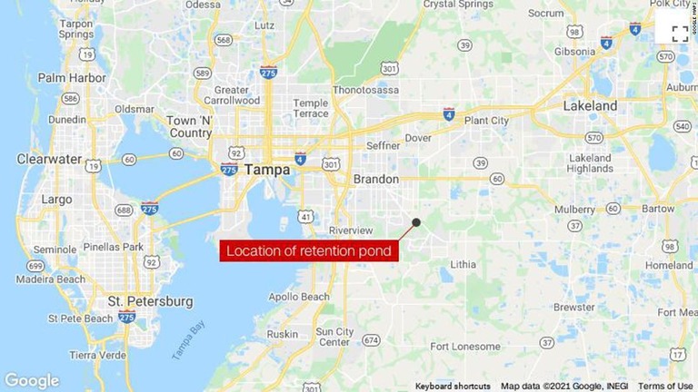 女性の遺体が発見された米フロリダ州タンパの現場/Google Maps