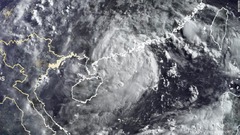 南シナ海で台風７号発生、中国本土に接近