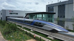 中国、時速６００キロの磁気浮上式鉄道車両を公開
