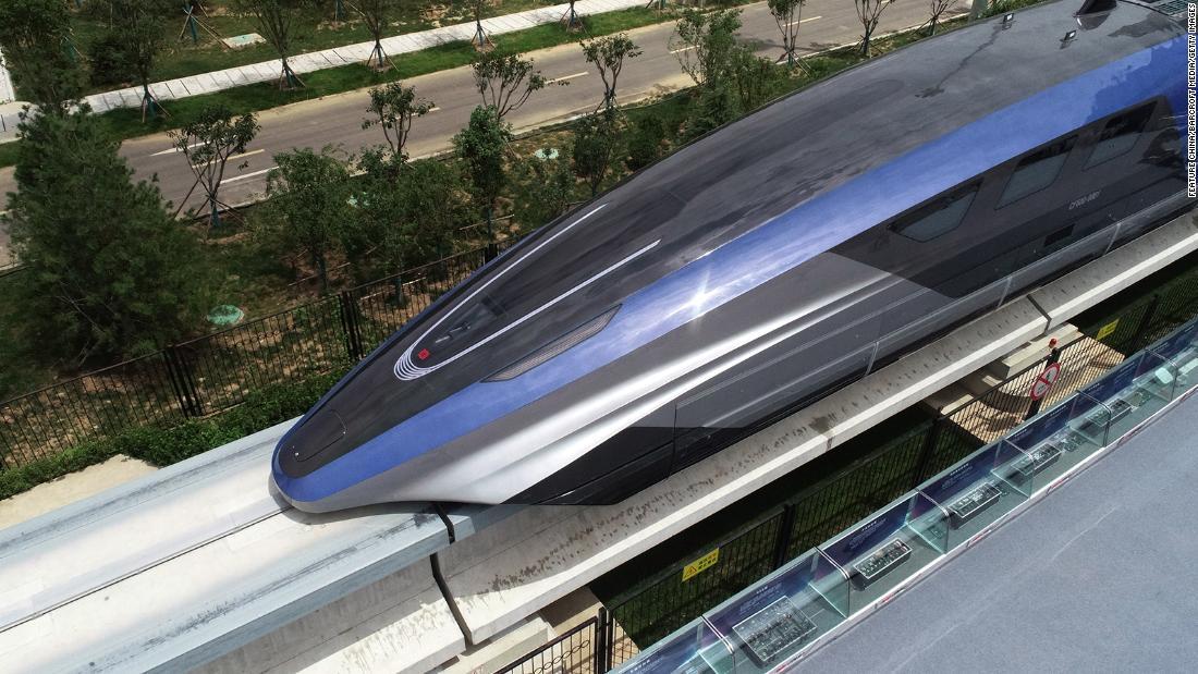 この車両は時速600キロで走行するという/Feature China/Barcroft Media/Getty Images