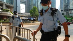国家安全維持法適用の裁判、初の有罪判決　香港