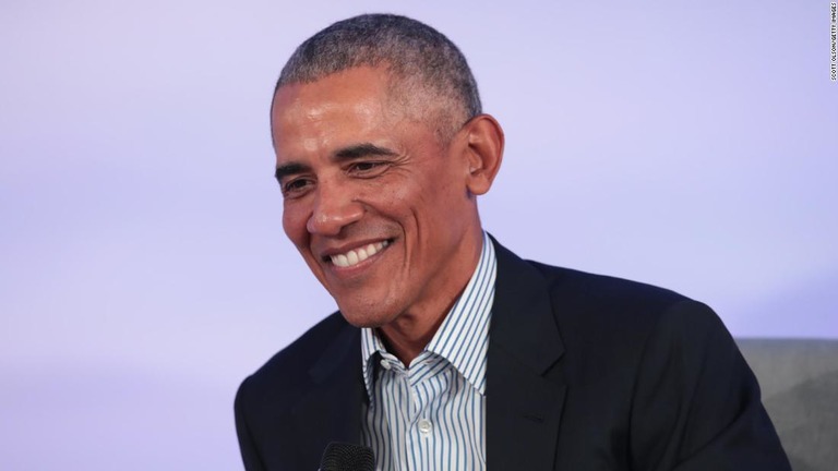 今月４日に６０歳の誕生日を迎えるオバマ元大統領/Scott Olson/Getty Images