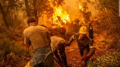 ギリシャ全土で山火事が猛威、「未曽有の規模の自然災害」