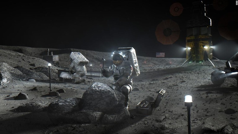 ＮＡＳＡの有人月面着陸計画「アルテミス計画」のイメージ図/NASA