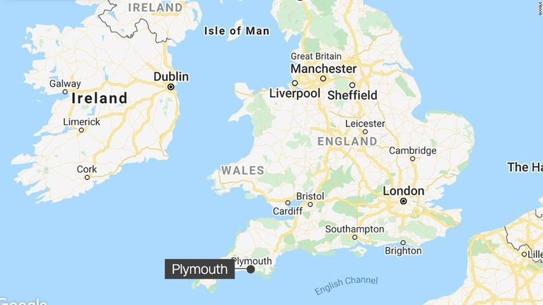 事件が発生した英イングランド南西部のプリマス/Google Maps