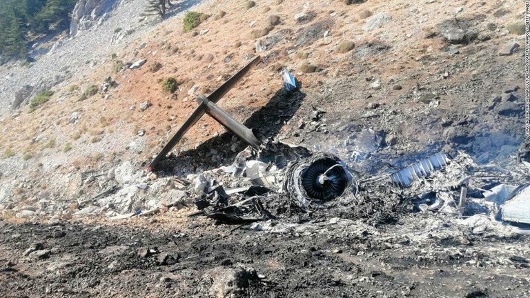 トルコで、山火事の消火活動に参加していたロシア機が墜落した/Turkish Ministry of Agriculture and Forestry/Anadolu/Getty Images