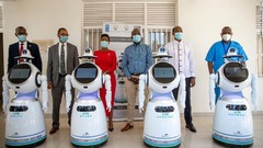 国連開発計画（ＵＮＤＰ）がルワンダに寄付した多目的ロボット