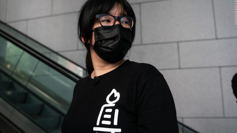 「香港市民支援愛国民主運動連合会」（支連会）の鄒幸彤副主席/Anthony Kwan/Getty Images