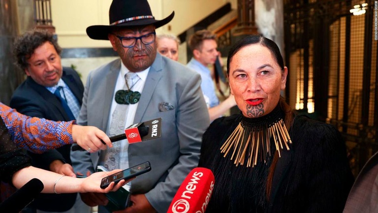 ニュージーランドの先住民でつくるマオリ党が、国名をマオリの言葉で同国を意味する「アオテアロア」に変更するよう求める署名運動を開始した/Hagen Hopkins/Getty Images