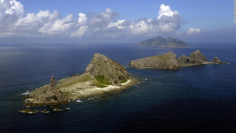 尖閣諸島（中国名・釣魚島）は日中両国が領有権を主張している/Kyodo News/Getty Images