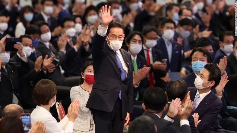 自民党の新総裁に岸田文雄氏が選出された/Masanori Genko/The Yomiuri Shimbun/AP