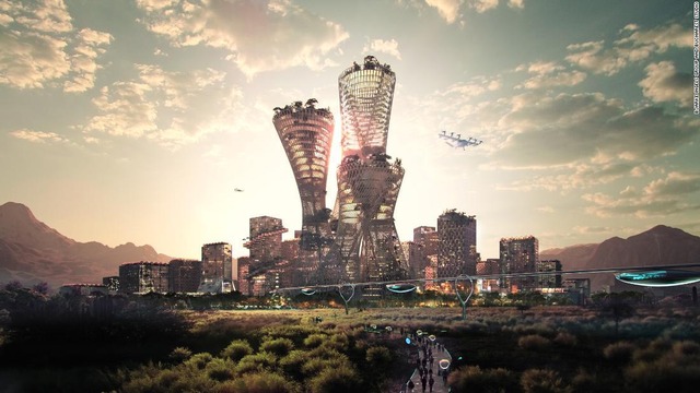 米国に建設予定の巨大都市「テロ―サ」のビジュアルイメージ