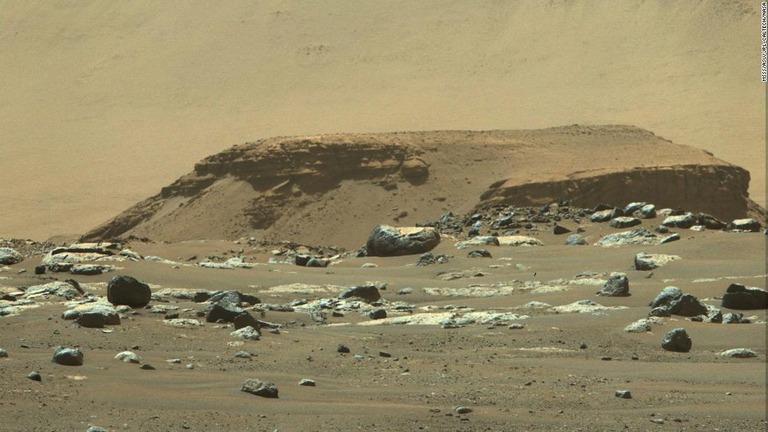 ＮＡＳＡの探査車で撮影したデルタ地形の一部をなすとみられる火星の堆積物の画像/MSSS/ASU/JPL-Caltech/NASA