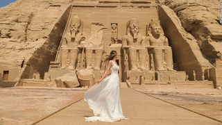 エジプトを訪れたサマンサ・マシューさん＝７月２日