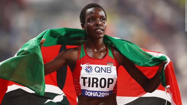 女子陸上長距離走者だったケニアのアグネス・ティロップさん/Alexander Hassenstein/Getty Images for IAAF