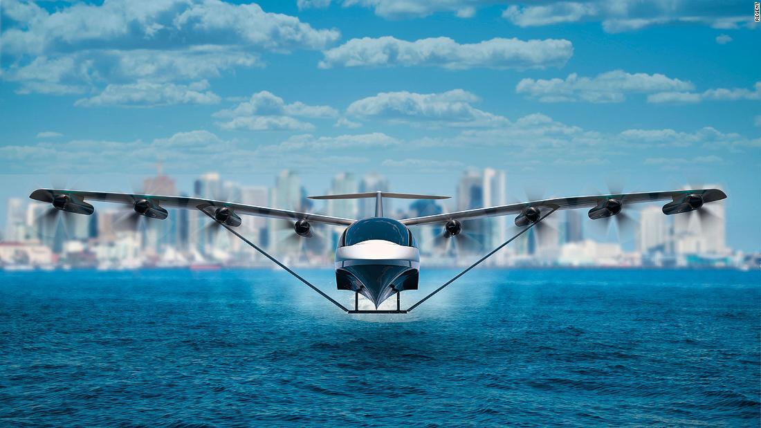 リージェントの全電動の機体は最高速度約290キロに達する予定/REGENT