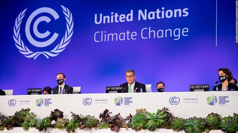 国連気候変動枠組み条約第２６回締約国会議（ＣＯＰ２６）は、成果文書を採択して閉幕した/Christoph Soeder/picture alliance/Getty Images