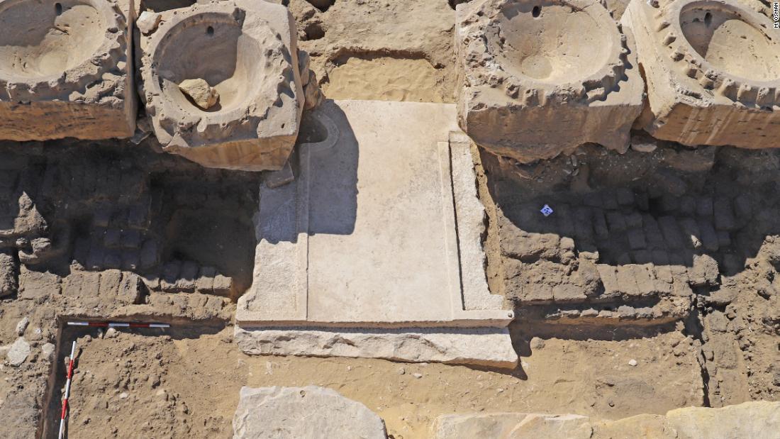 「太陽神殿」の一つとみられる遺構が発見された/M. Osman